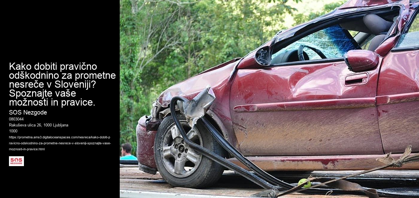 Kako dobiti pravično odškodnino za prometne nesreče v Sloveniji? Spoznajte vaše možnosti in pravice.